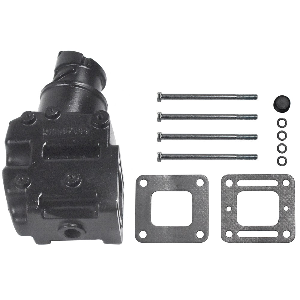 PAIR Exhaust manifold Riser elbow 4.3L 5.0L 5.7L 305 350 V8 For MerCruiser 4"