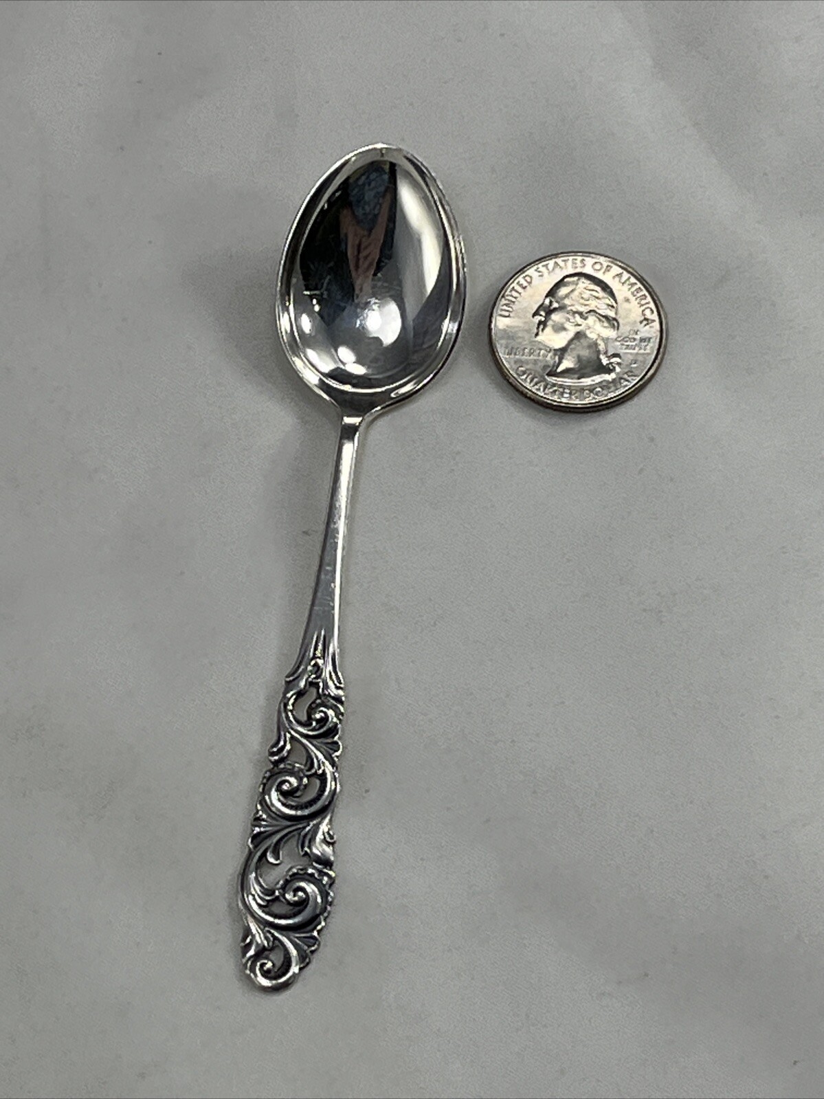 Mylius Brodrene Tele Norway 830 Silver Demitasse Spoon 4.5" 10 grams sterling M3