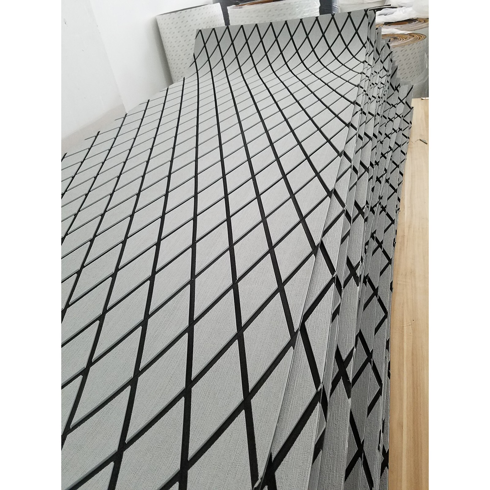 Diamond Type EVA Foam Boat Decking Sheet Mat Marine Flooring Yacht Non-Slip Pad