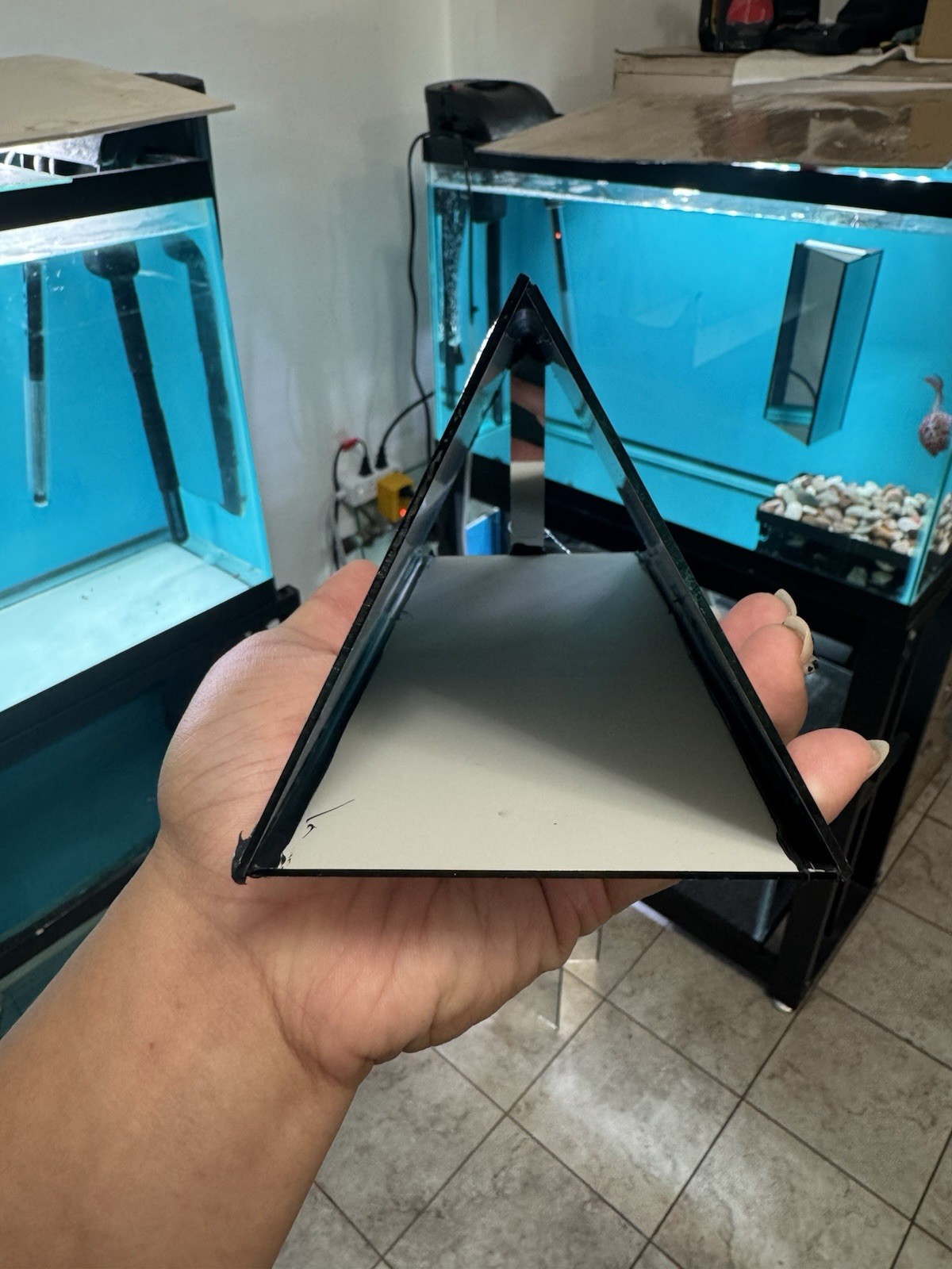Flowehorn Fish Training Mirror (The biggest version) - Handmade