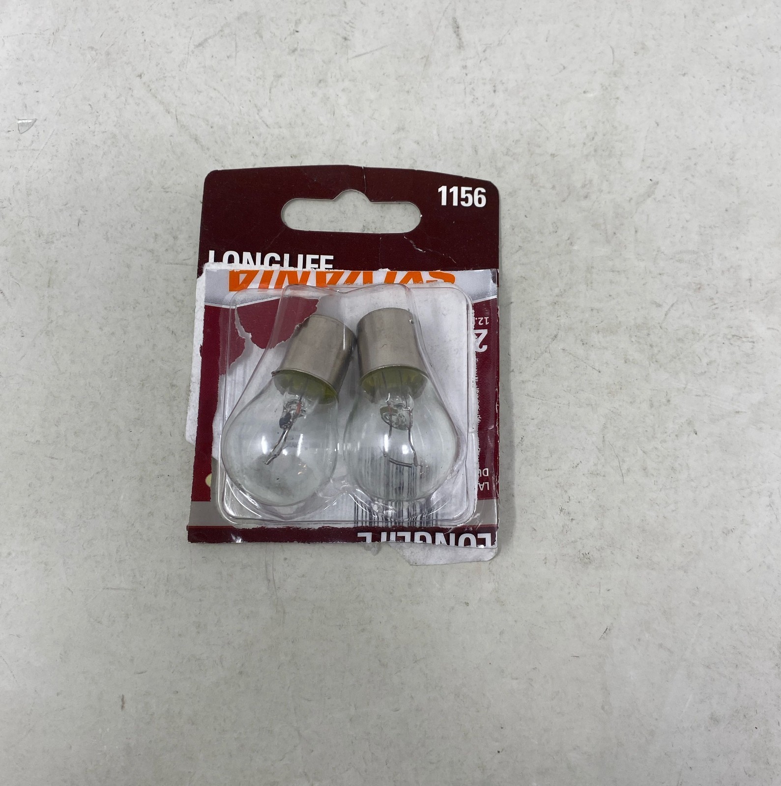 SYLVANIA 1156 Long Life Miniature Bulbs 2-Pack - Clear, 12V Standard