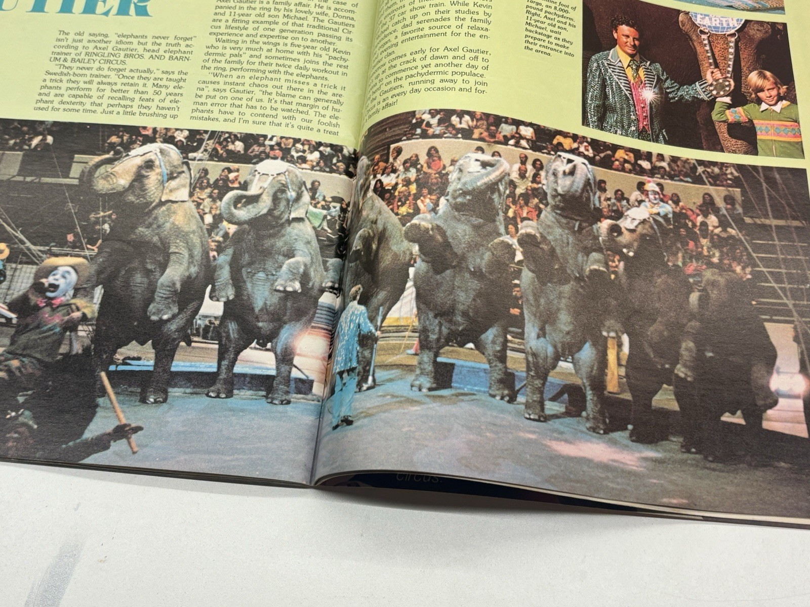 1977 Ringling Brothers And Barnum And Bailey Circus Program Magazine Vintage