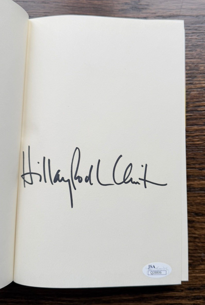 Hillary Rodham Clinton Signed Memoir Book Living History JSA COA