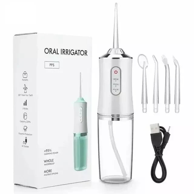 New Cordless Water Flosser Dental Oral Irrigator Travel Teeth Cleaner Floss Pick