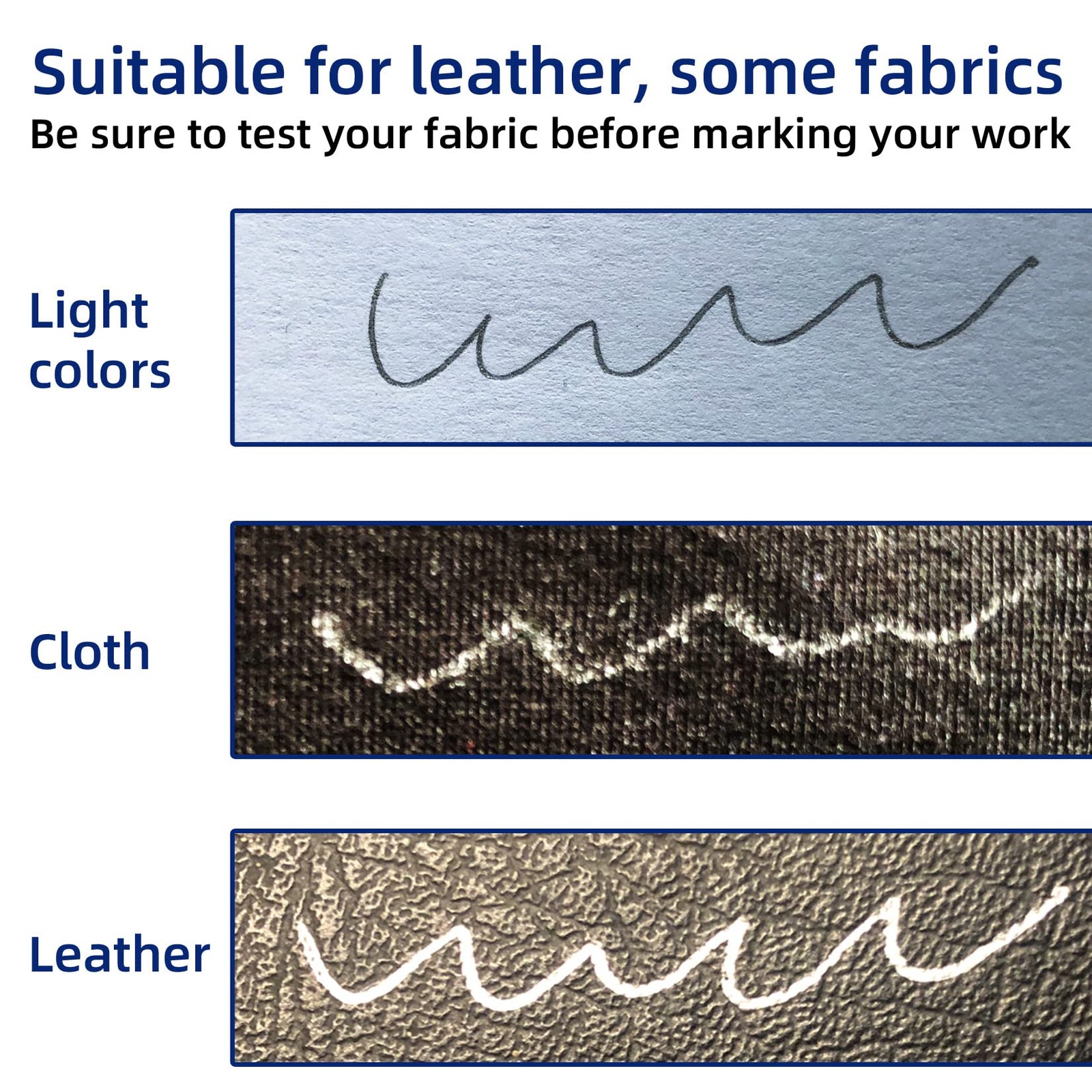 54 Pcs Leather Marking Pen Silver Fabric Markers Pen Set, 4 Pcs Pen Barrel wi...