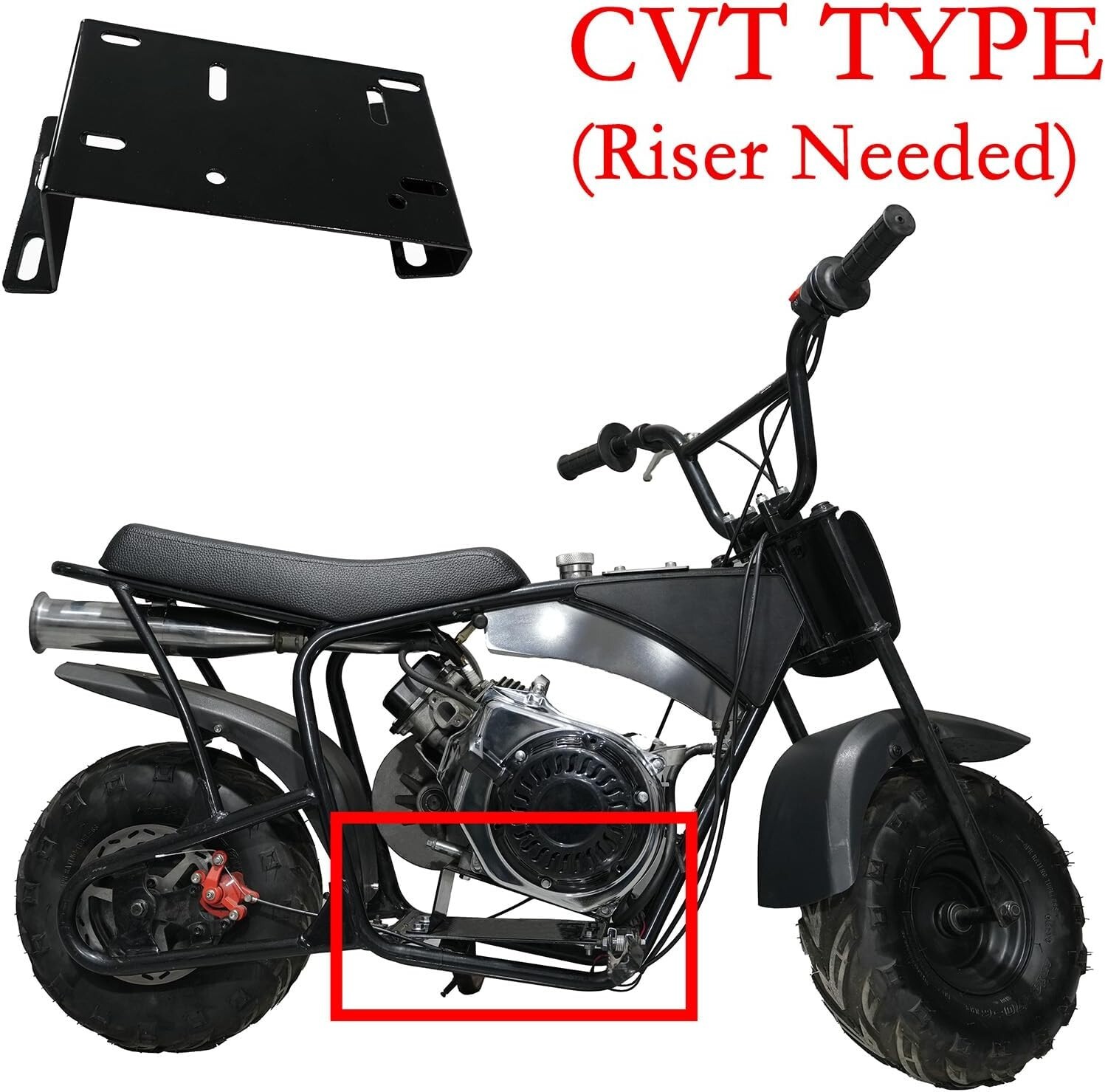 Central Pipe for Predator 212 w/Monster Mega Moto MMB80 MMB105 Motovox MBX10