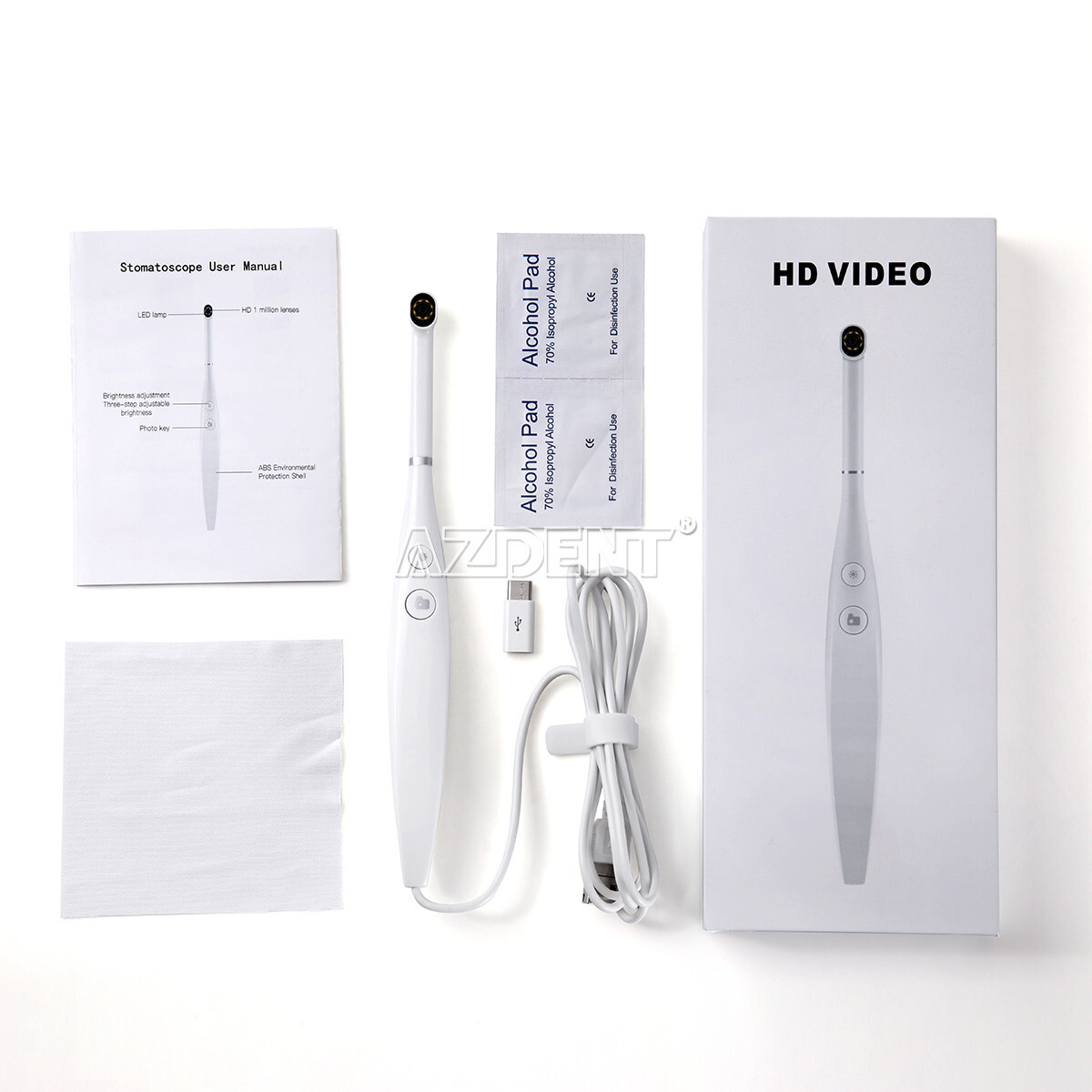 Dental Intraoral Camera USB Digital Imaging Oral HD Camera 8 LED light 3-speed