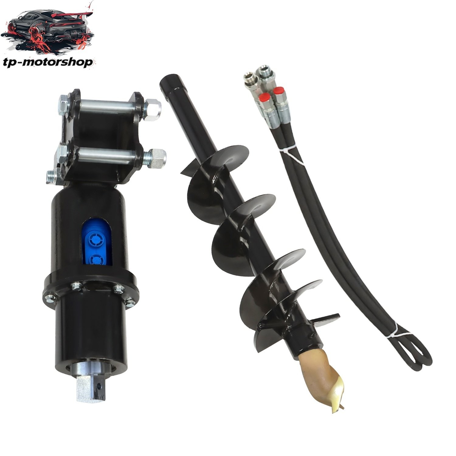 200mm Auger Drill for Mini Excavator Small Digger 1Ton-1.5Ton