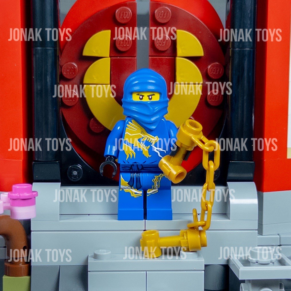 LEGO Ninjago Jay DX Custom Minifigure- Printed On LEGO, With Nunchucks!