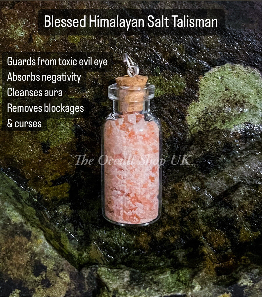 Blessed Himalayan Salt Protection Talisman ~ Magic Witchcraft Spell Wicca Pagan