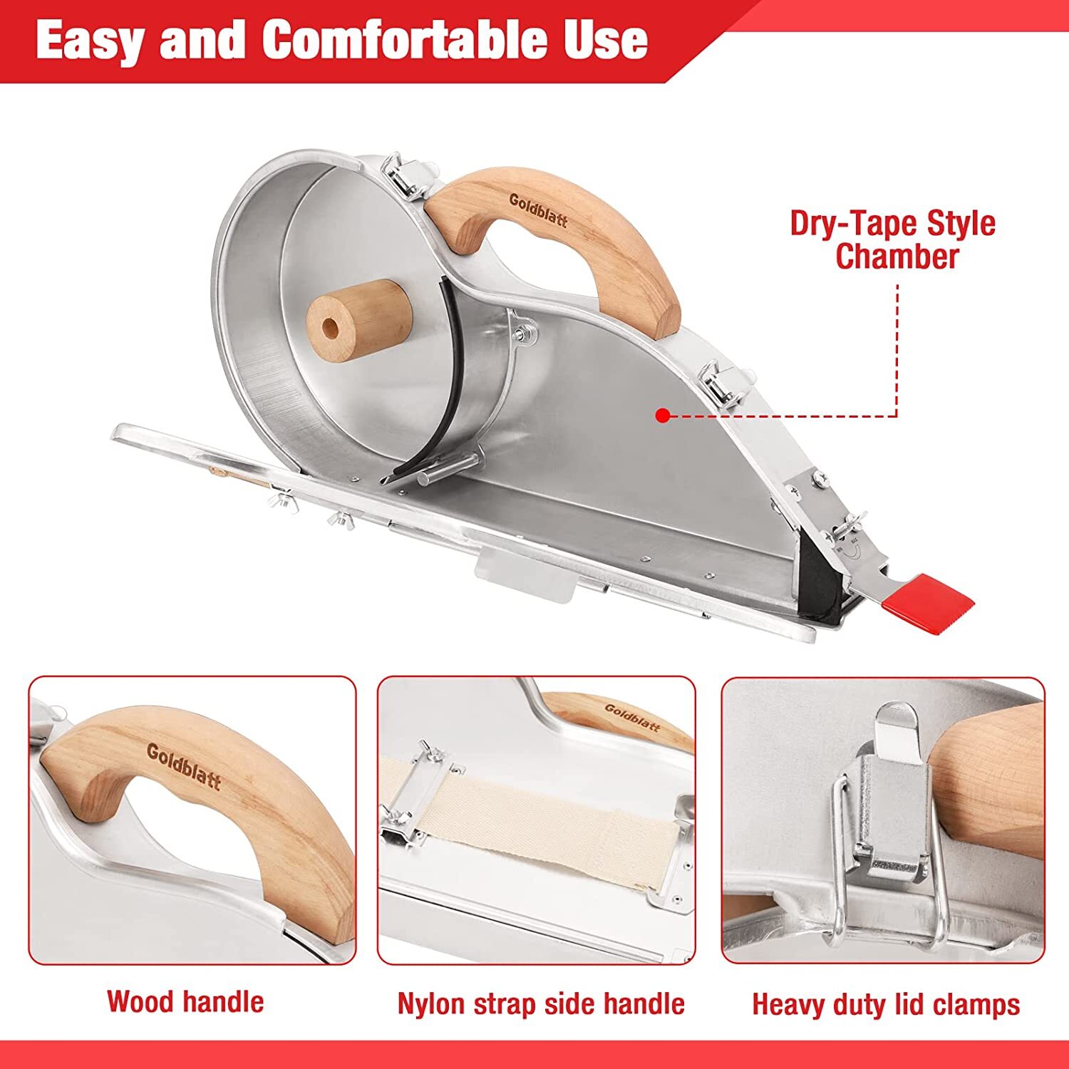 Goldblatt Banjo-Dry Tape Set Drywall Taping Tools w/10" Blue Steel Taping Knife
