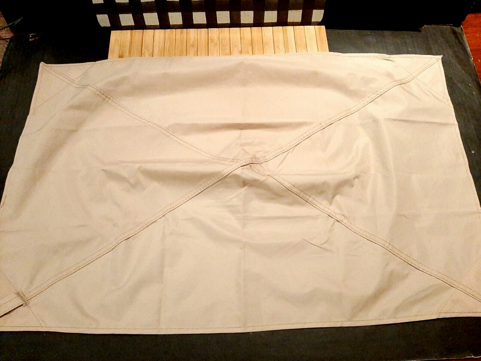 5' x 8' Double Tier Grill Replacement Canopy Khaki Beige