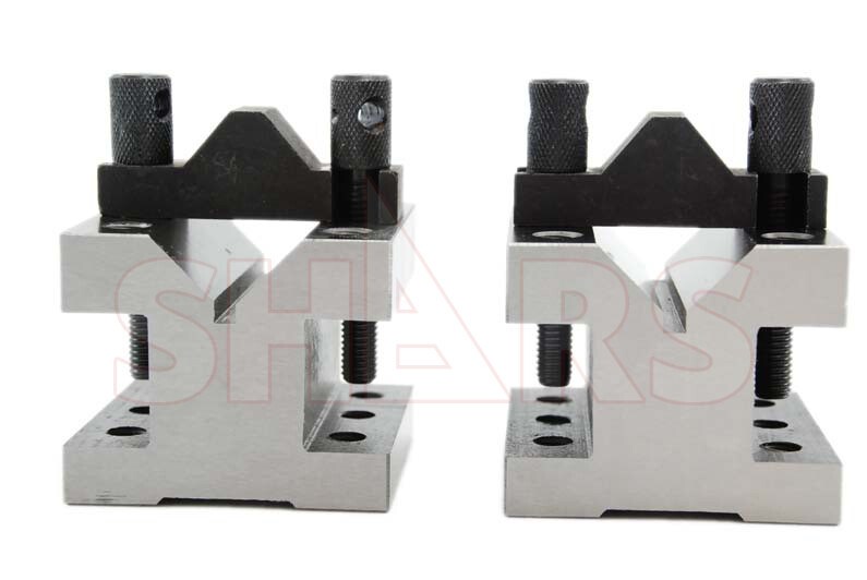 1-3/8 x 19/32 19/32" Capacity V-Block V blocks Clamp hardened Pair Set .0002" P