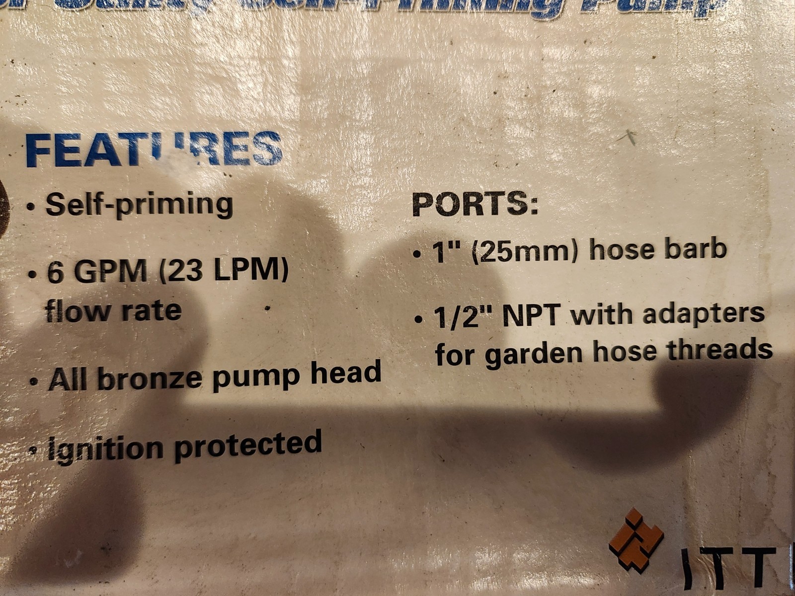 Jabsco Water Puppy Pump, 12v, 18660-0121, 6.3 GPM