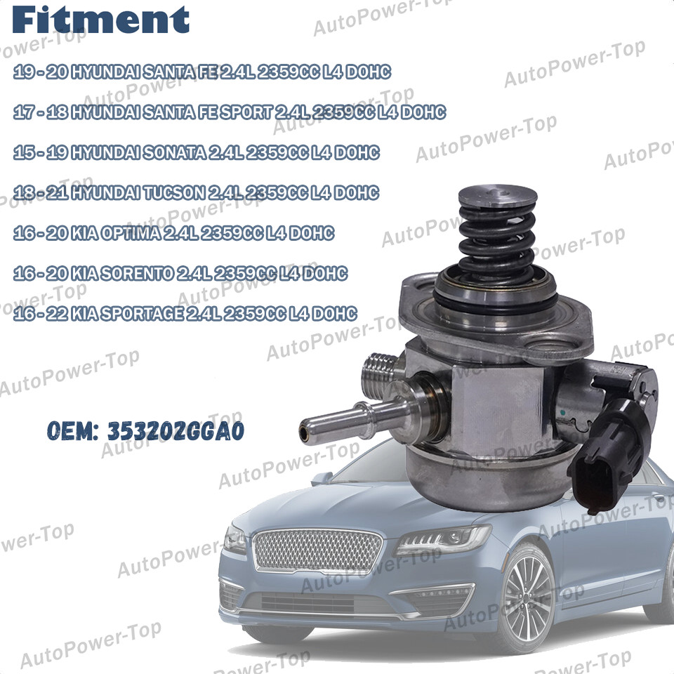NEW HIGH PRESSURE FUEL PUMP for 2015-2020 HYUNDAI KIA 2.4L 35320-2GGA0
