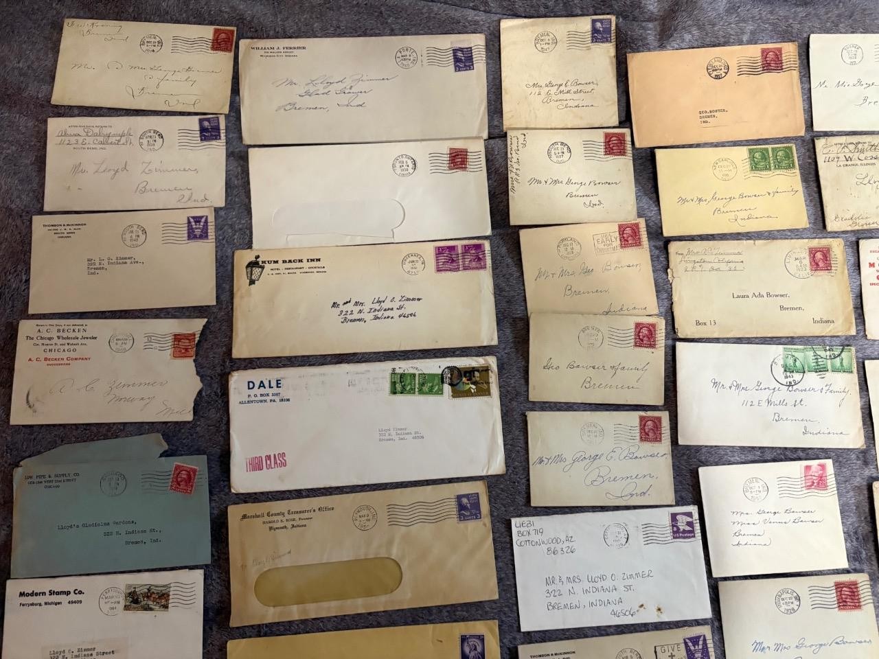 200+ Vintage Stamped Envelopes w/ Gladiolus Flower Gardens Related Letters