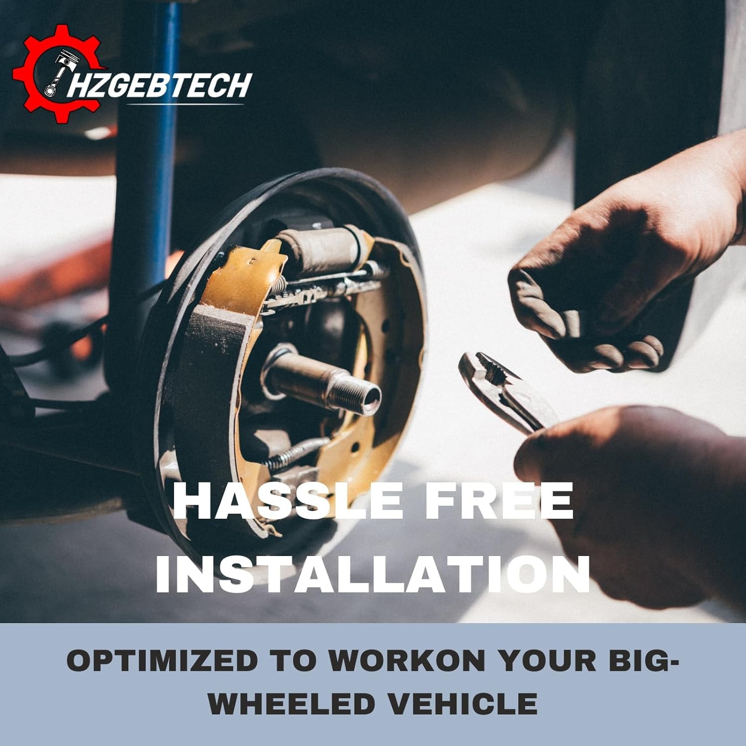 4X Brake Pad Front Brake Pads & Rear Drum Brake Shoes Replacement fits Toyota