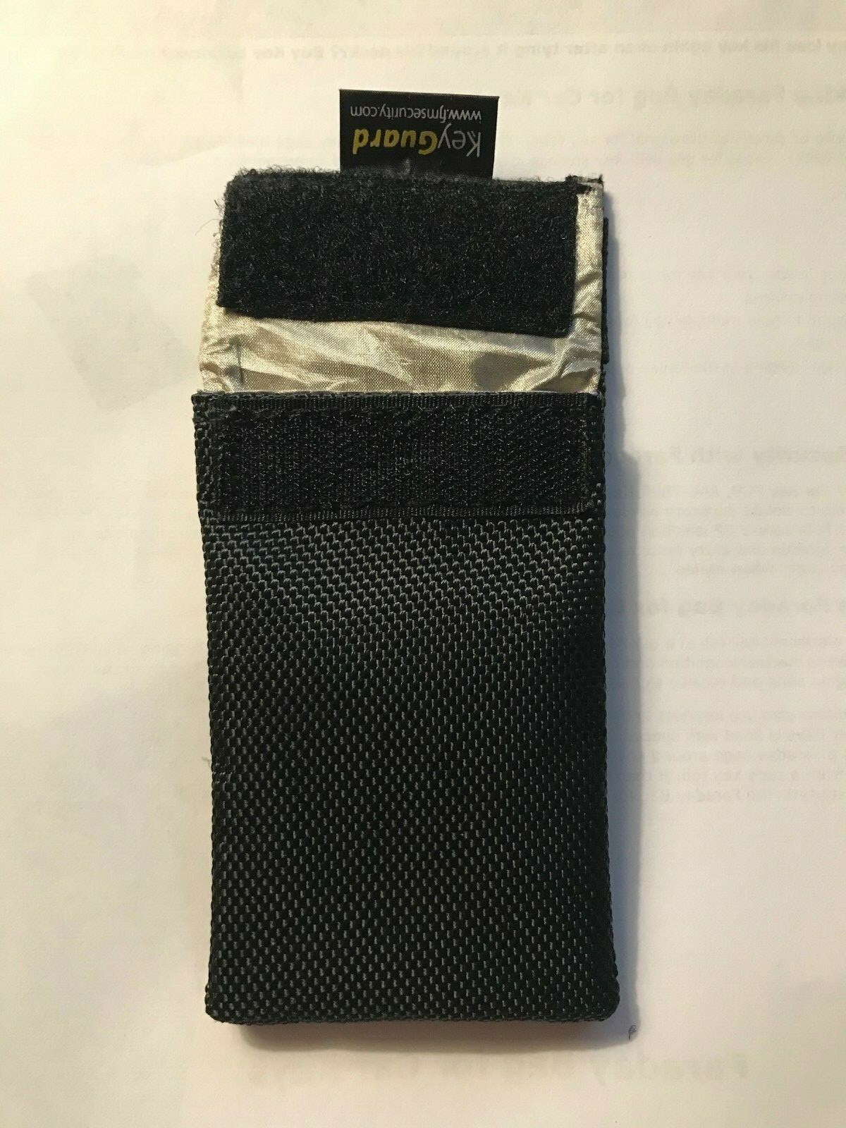FnJ Faraday Bag for Car Key FOB Signal Blocking Fits Lockboxes Purse Size 4x2.5"