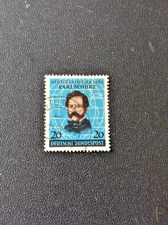 1952 GERMANY - USED #691 - CARL SCHURZ