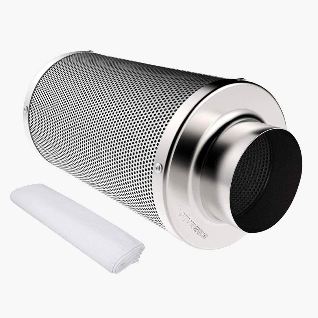 VIVOSUN 4"/6"/8" PP Cotton Prefilter for 4/6/8 inch Carbon Filter Black/White