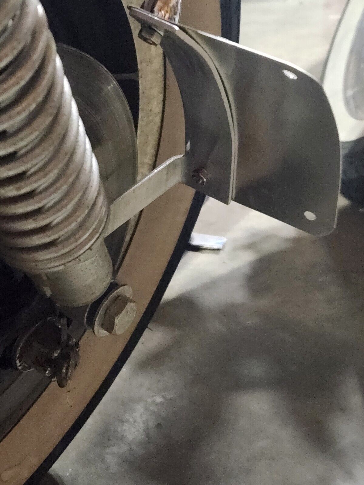 Curved License Plate Relocation Bracket for HARLEY DAVIDSON SPORTSTER All Years