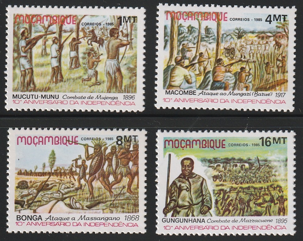 Mozambique    1985    Sc # 951-54   Independence   MNH    OG