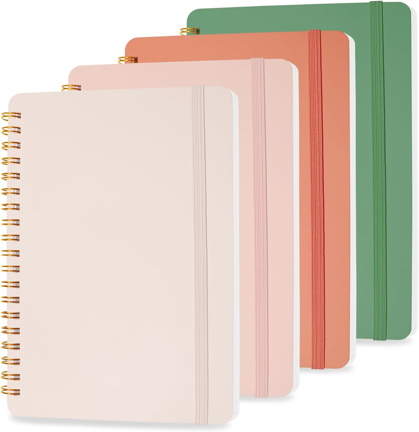 4 PCS Small Spiral Notebook 5x7, Spiral Journal Notebook, Notebooks for Work, No