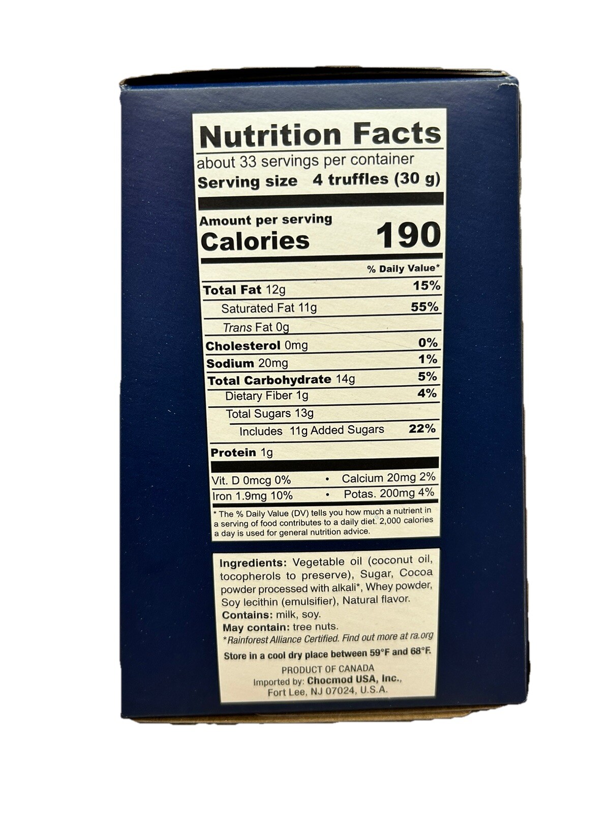 Truffettes De France Truffles Dusted With Cocoa Powder 2.2 Lb,Kosher Gluten Free