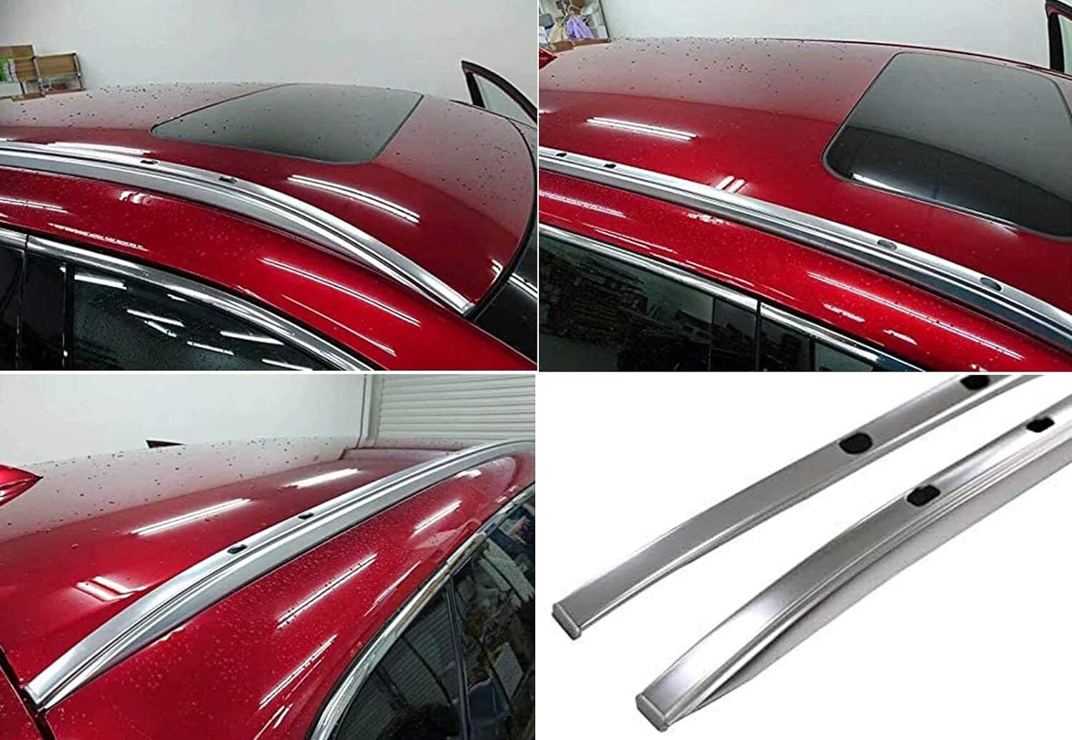 Roof Rack Rails for Mazda CX-9 CX9 2016-2023 Aluminum Luggage Cross Bars Silver