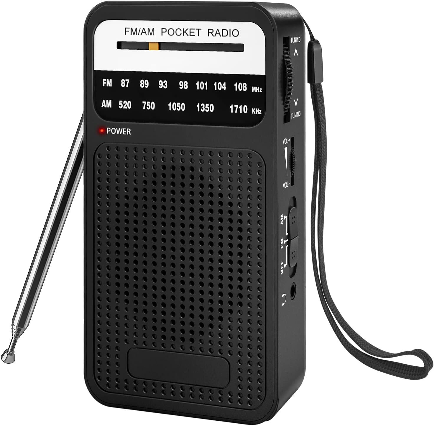 Portable Radio AM FM with Long Range Reception, Goodes Transistor Radio with Lou