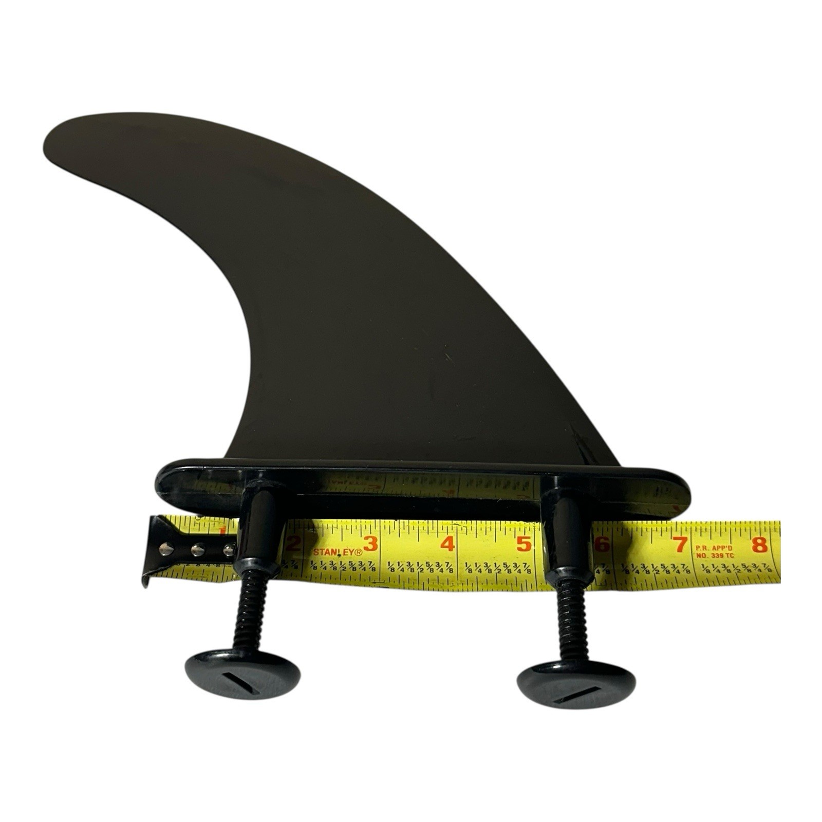 Inflatable Paddleboard Center Fin, Large 9-Inch, Screw-On Style, Black