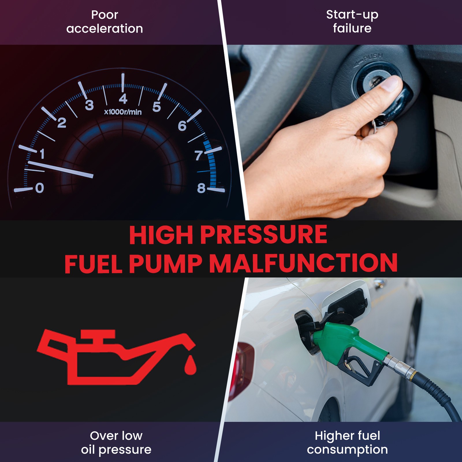 Ford Mustang Explorer Edge Fusion Lincoln High Pressure Fuel Pump