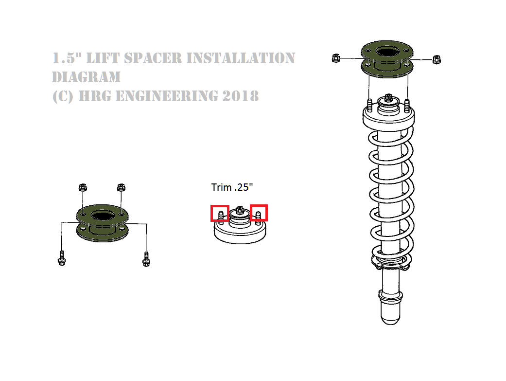 3 inch (76mm) ULTIMATE Lift Kit for 1997-2001 Honda CR-V by HRG Offroad
