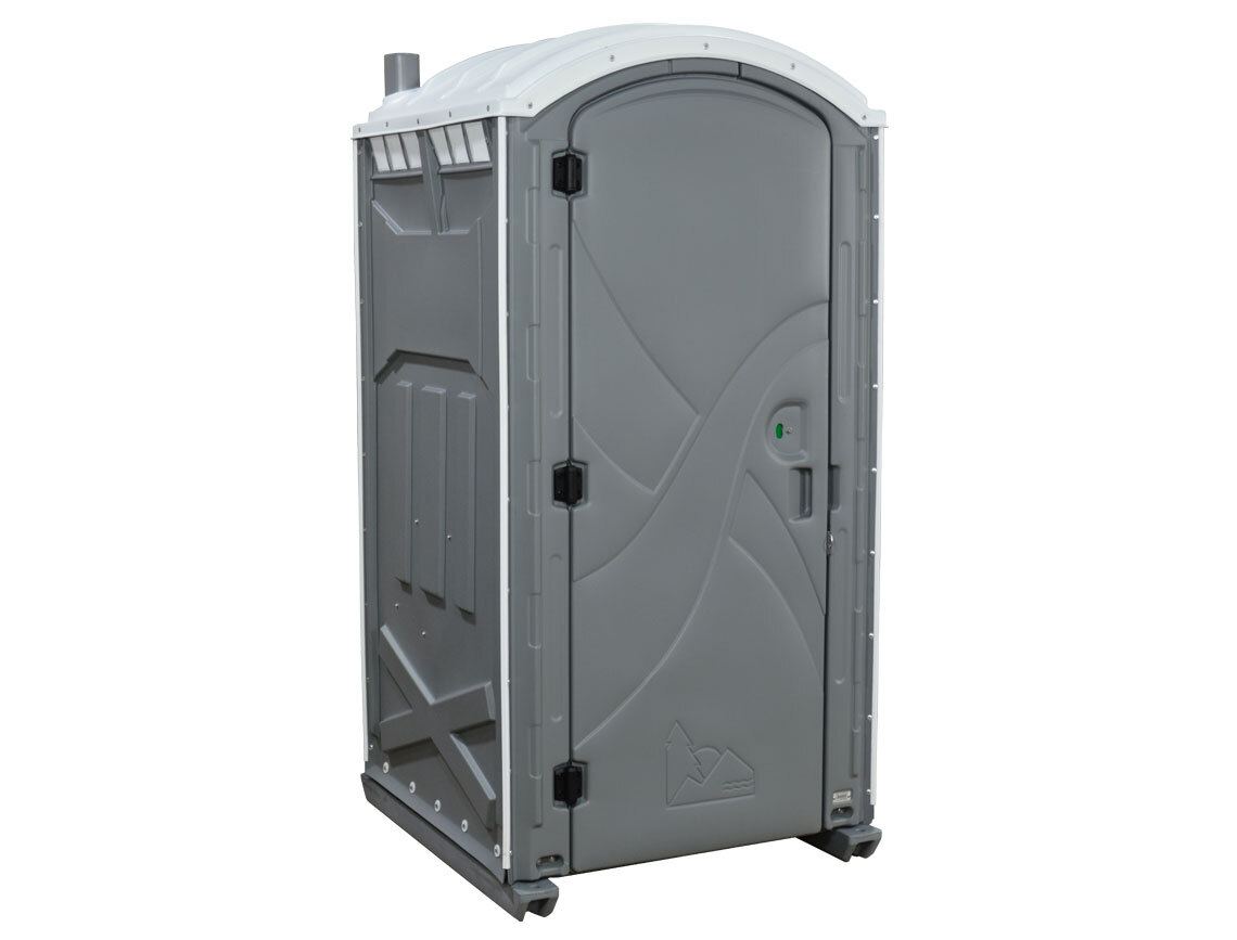 PolyPortables PPAX-05 Axxis Portable Restroom Gray 47"L x 43"W x 92"H