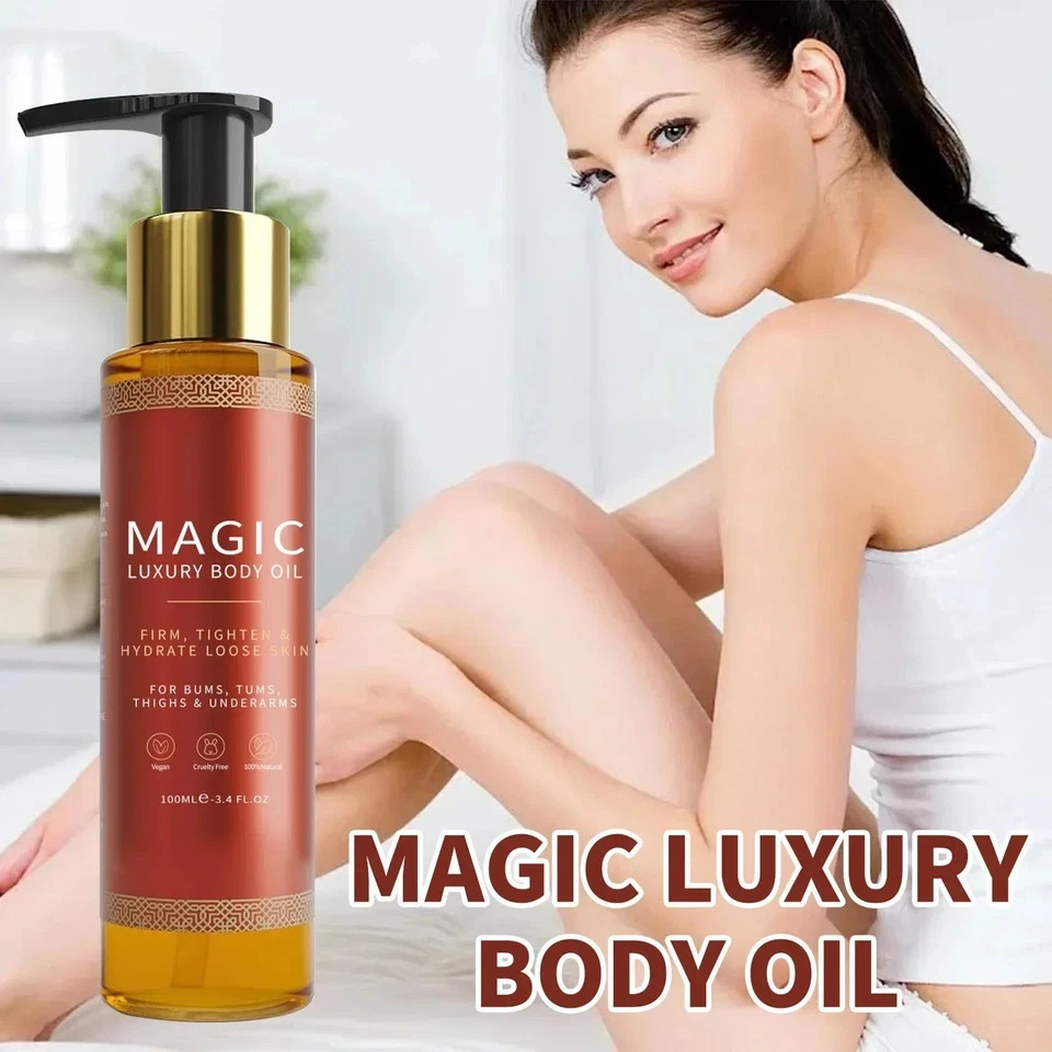 Besque Magic Luxury Body Oil 3.4 oz Firms Tighten & Hydrate Loose Skin Pump..