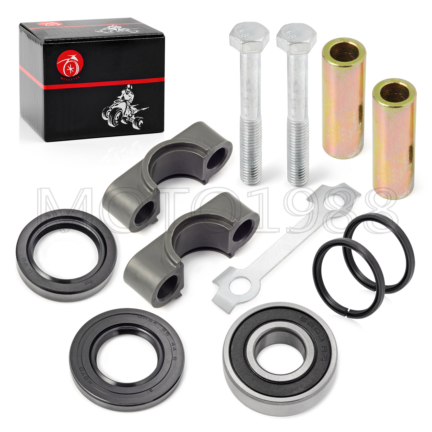 Steering Stem Bushing Bearing Seal Rebuild Kit for Yamaha Raptor 660 2001 - 2005