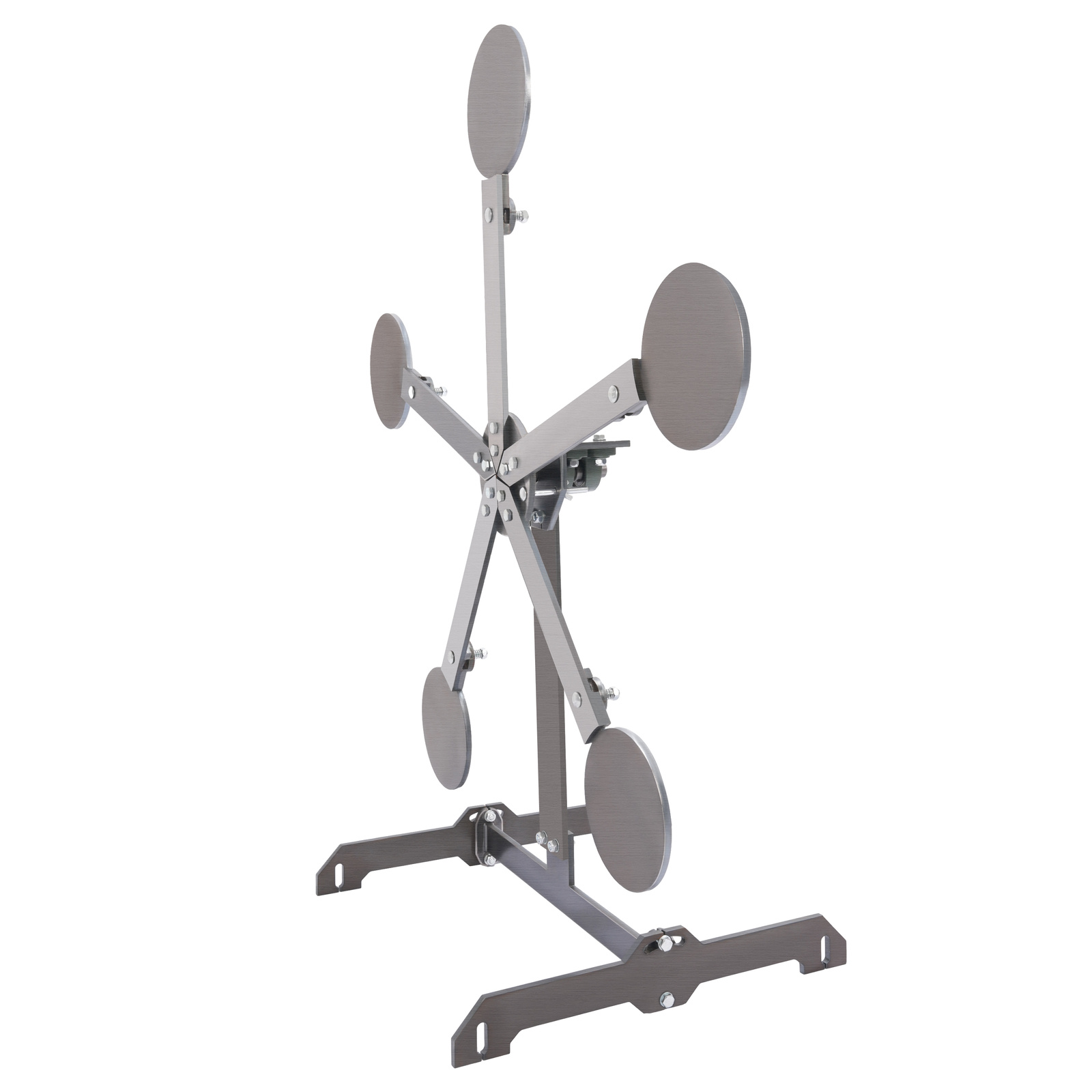 8" inch Portable Paddles Star Reactive Shooting Target Q235 Steel, No Welding