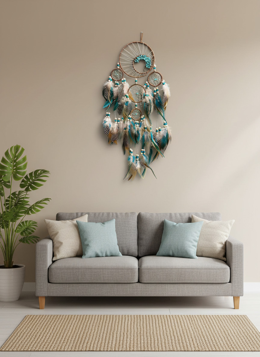 Tree of Life Handmade Dream Catcher Feather Hanging Dreamcatcher Home Wall Decor