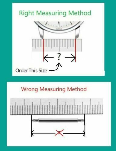 4x Watch Spring Bar Watchband Stainless Steel -Diameter 1.8mm or 2.0mm or 2.5mm