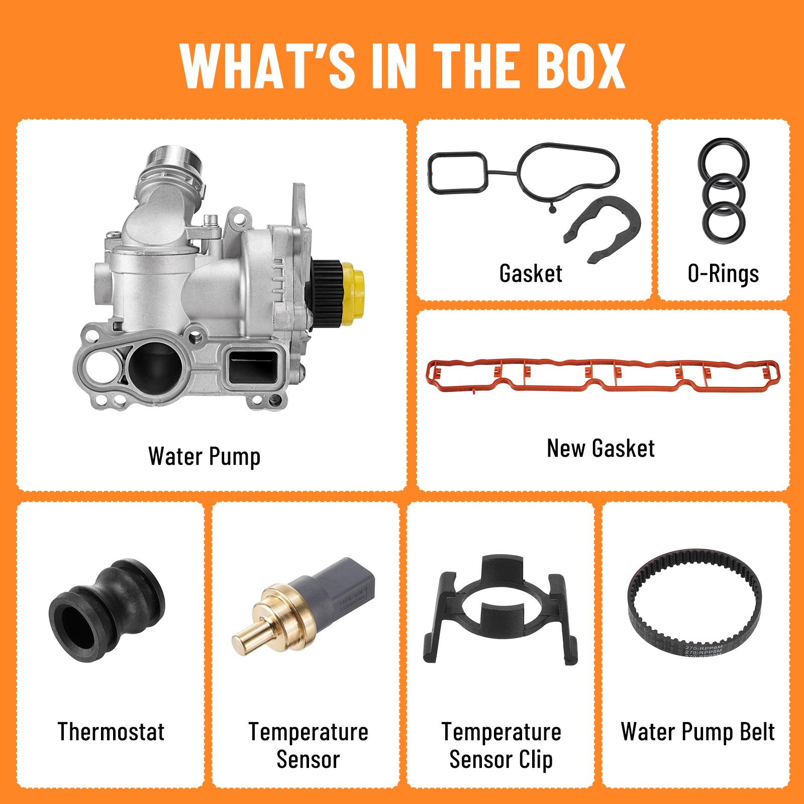 Water Pump Thermostat Assy For Audi A3 A4 A5 A6 Q3 Q5 TT 2.0TFSI 06H121026