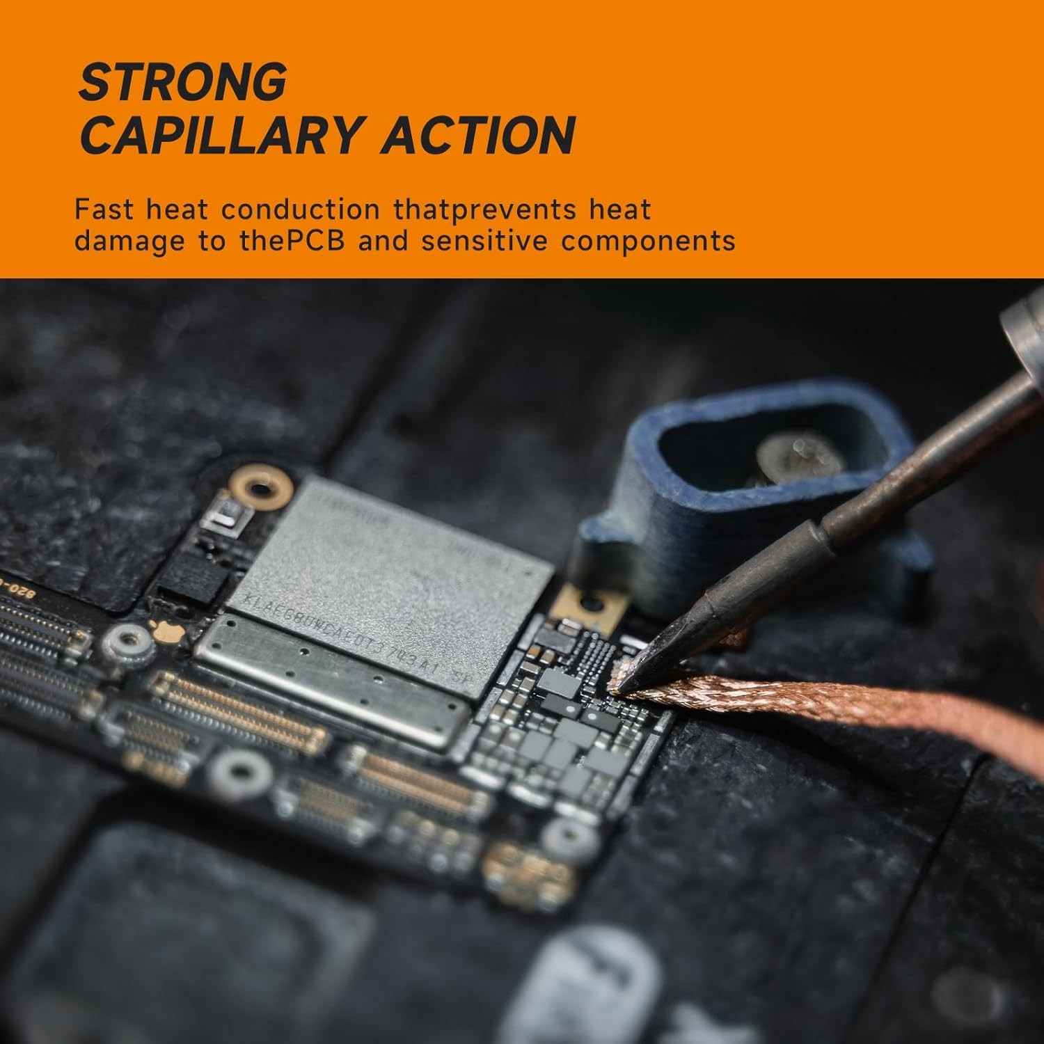 Solder Wick Braid with Flux No-Clean Electronic, DEsoldering Wick Braid Remover