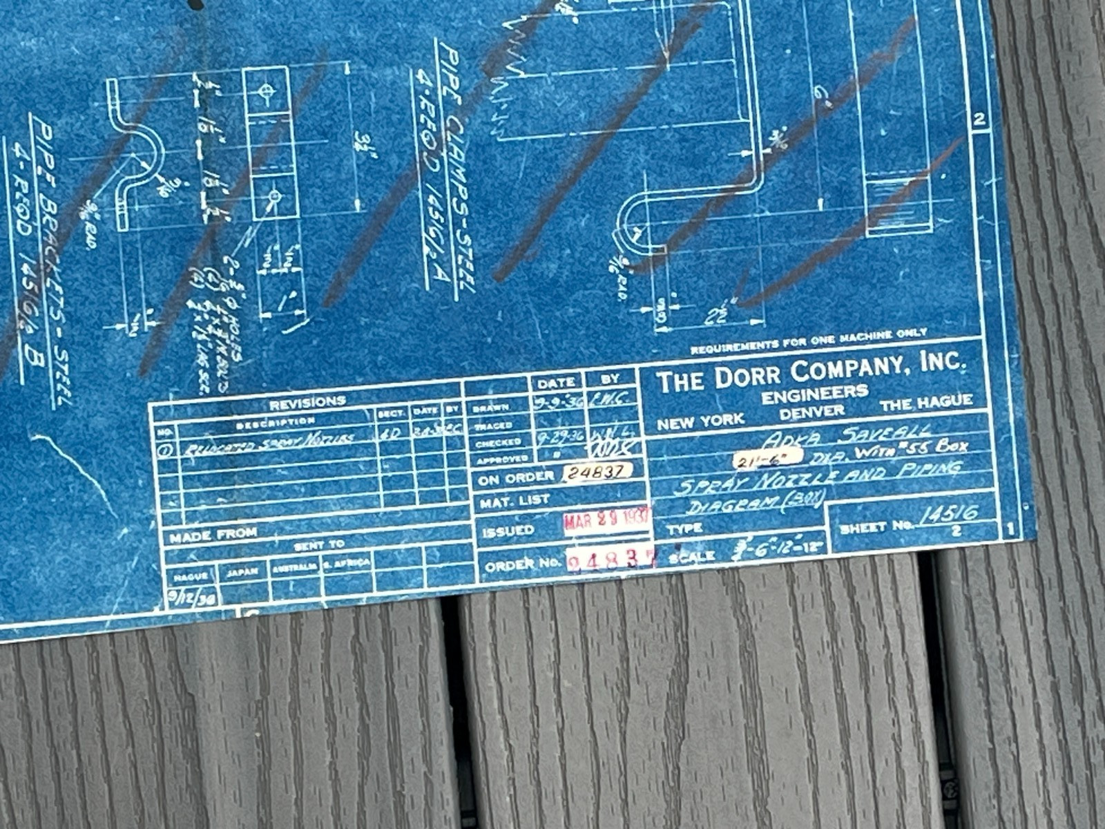 Lot 6 Vtg Industrial Dorr CO Blueprints Claridge Fan Cutler Hammer Blue Prints