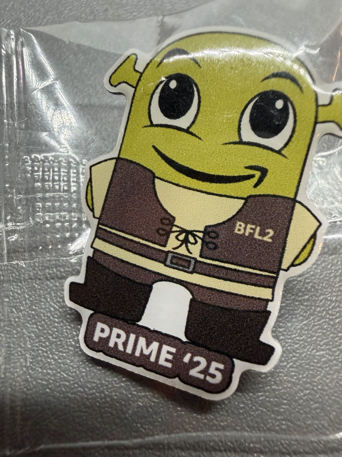 Amazon Peccy Pin BFL2 Exclusive Prime 2025 Shrek Employee Swag Hard Worker