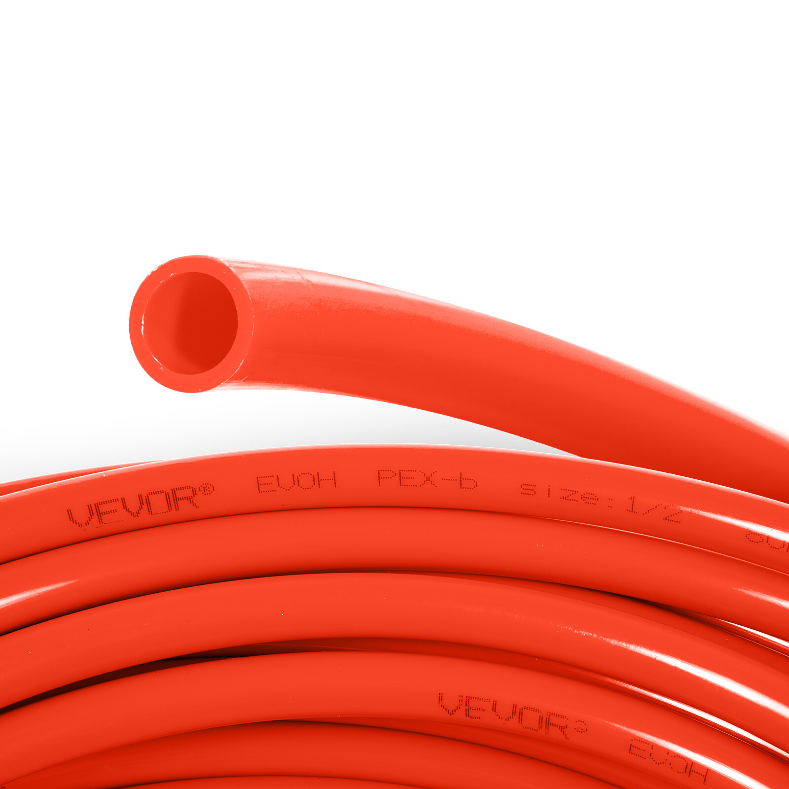VEVOR 1/2"x300ft Pex Tubing Oxygen Barrier Red Pex-B Pipe Htg/Plbg/Potable Water
