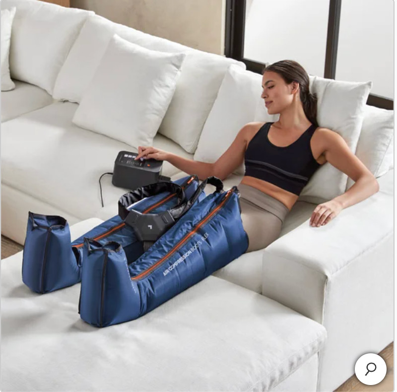 SHARPER IMAGE AIR COMPRESSION Flex BOOTS Large/xlarge blue