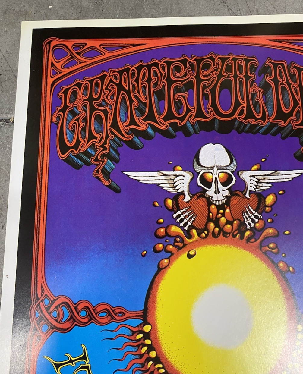 Vintage Grateful Dead Honolulu Hawaii Beautiful Day Concert Poster 2nd Printing