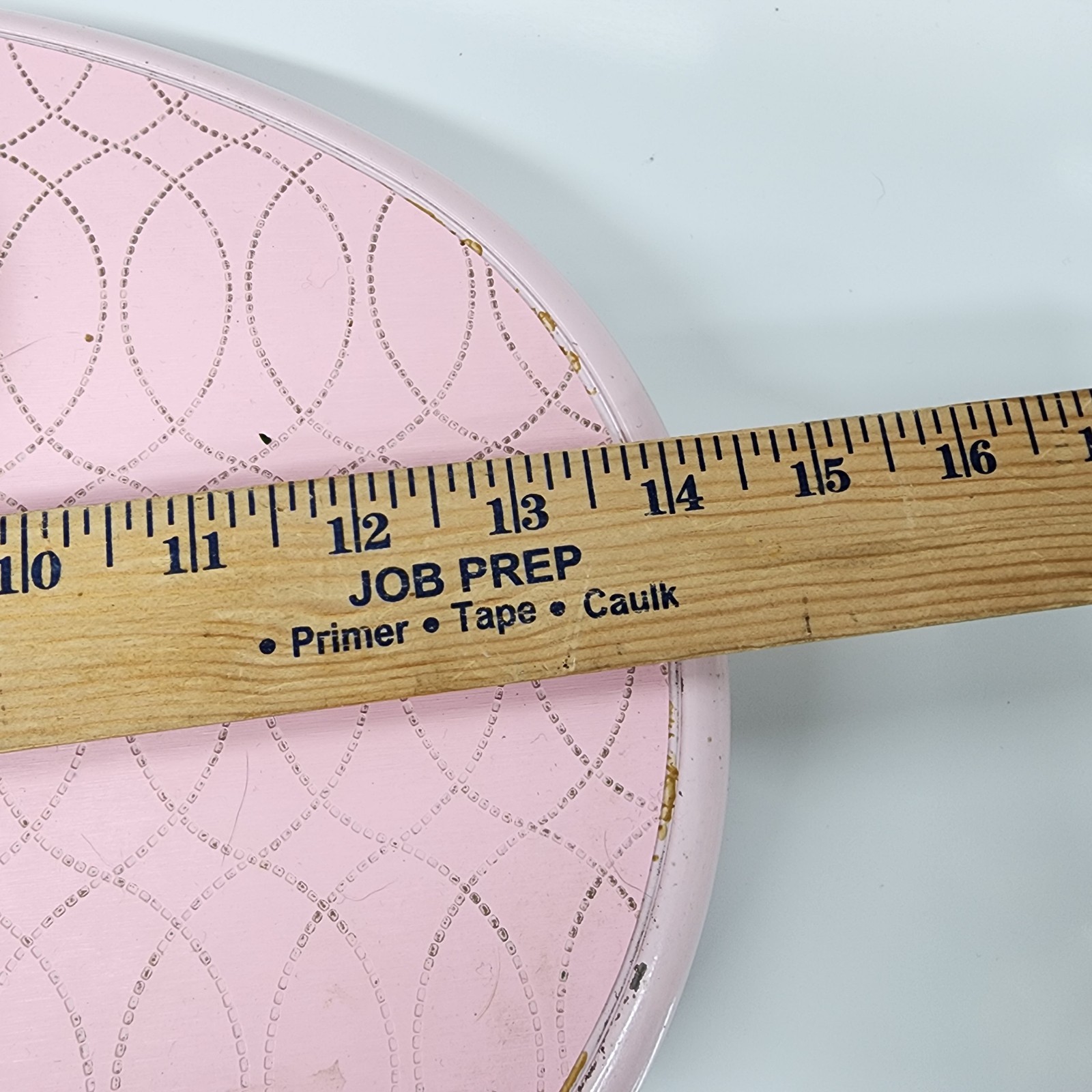 Vintage BORG Pink Art Deco Bathroom Scale Oval MCM 0–300 lbs Regency FLAWS