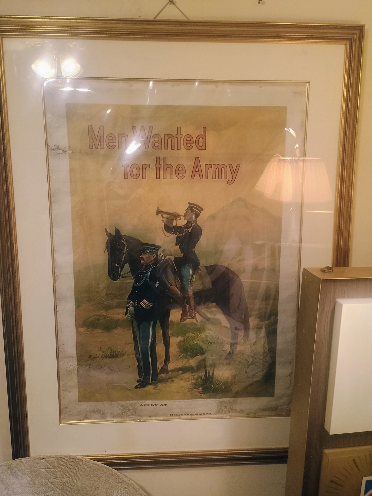Large Original 1908 Army Recruiting Poster