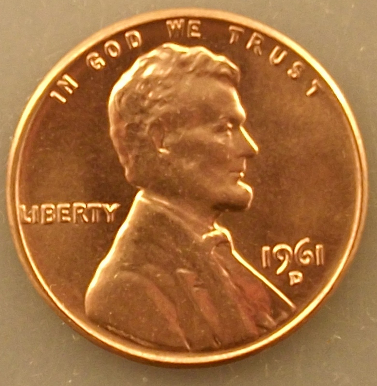 1961 D Lincoln Memorial Cent Uncirculated  BU RED