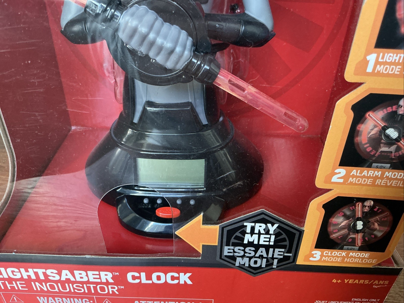 Star Wars “The Inquisitor” Lightsaber Alarm Clock - New In Box